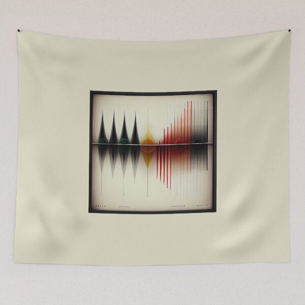 Item preview, Bauhaus Inspired Sound Wave | Abstract Graphic Design designed and sold by KOTOdesign.