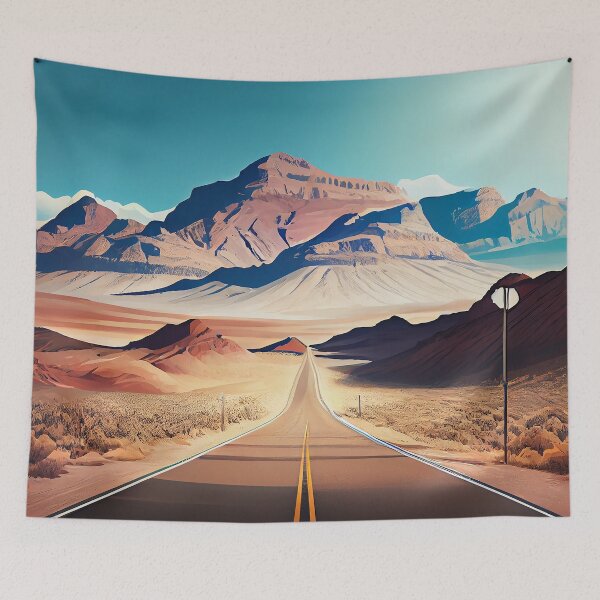 Item preview, Long empty road through the canyon   designed and sold by KammyArt.