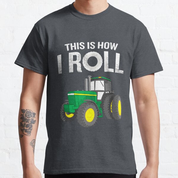 Tractor Man Wash and Wear Round Collar T Shirts Tee Short Sleeve Sports Wear 