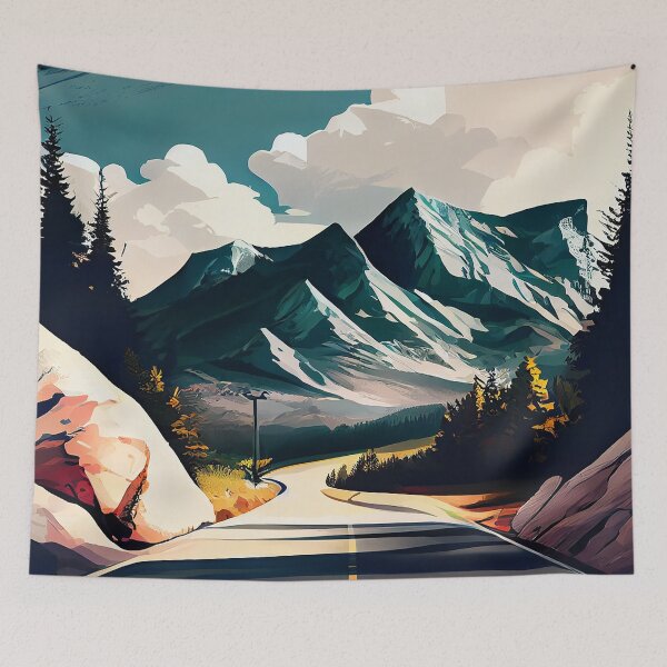 Item preview, Road through the mountains  designed and sold by KammyArt.