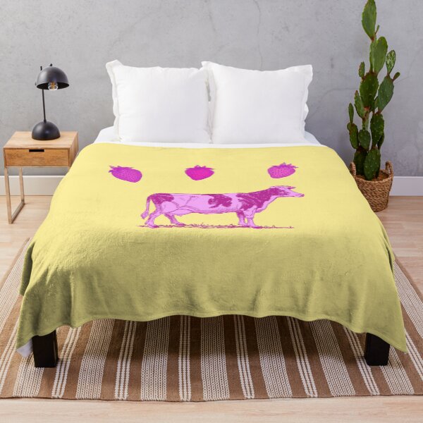 Item preview, Vintage art strawberry cow designed and sold by pinkyfish1010.