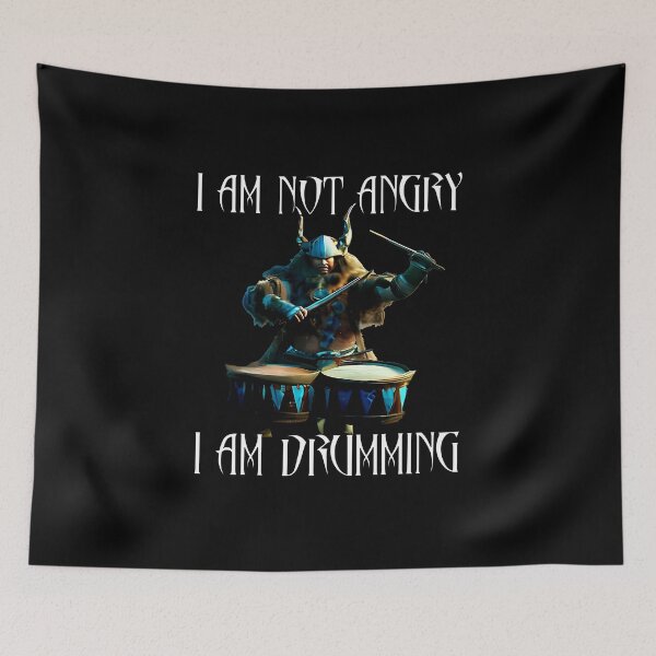 Item preview, Not angry drumming designed and sold by CottagePop.