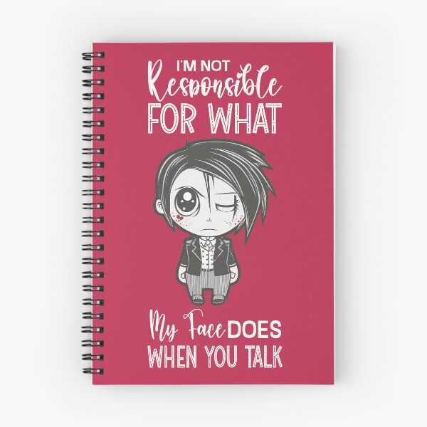 Item preview, I'm Not Responsible For What My Face Does When You Talk designed and sold by Trinket-Trickster.