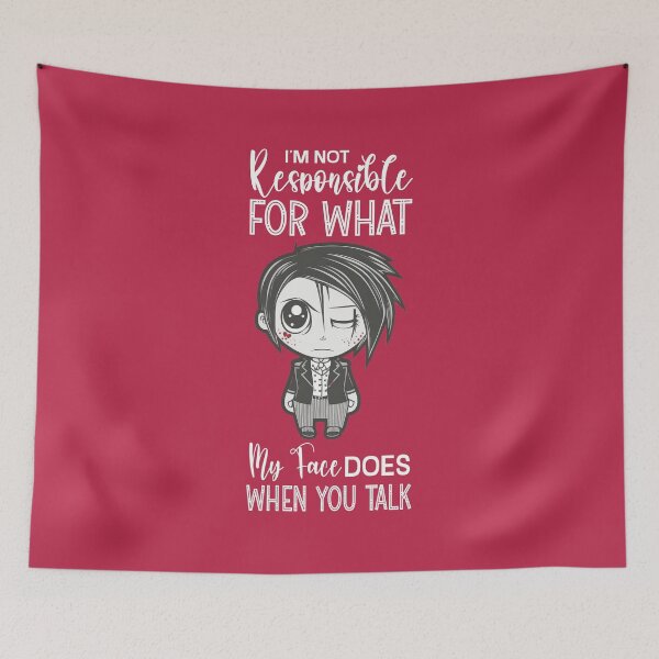 Item preview, I'm Not Responsible For What My Face Does When You Talk designed and sold by Trinket-Trickster.
