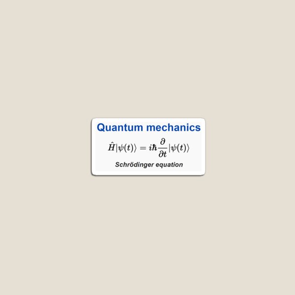 Physics Prints, Schrödinger equation #Schrödinger #equation #Schrödingerequation Magnet