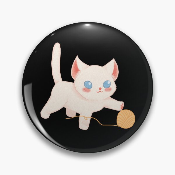 Aperçu de l'œuvre Chat drôle et mignon avec une pelote de laine créée et vendue par Photo-Sphere101.