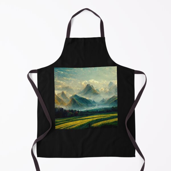 Item preview, PA1113(A painting of a field with a mountain in the background) designed and sold by RetroPanache.