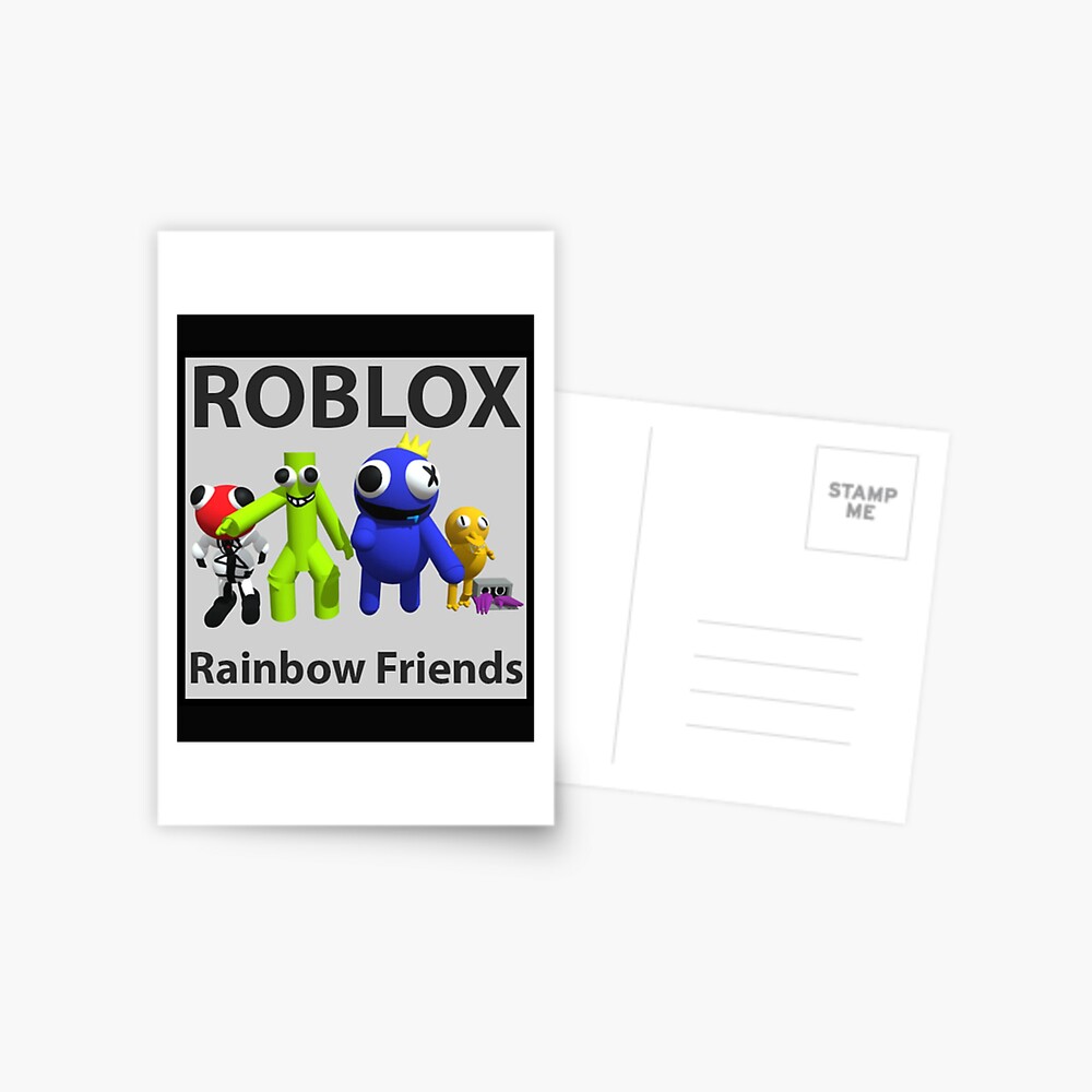 rainbow friends chapter 2 rainbow friends fnf rainbow friends roblox  rainbow friends animation rainb  Postcard for Sale by RetroPanache