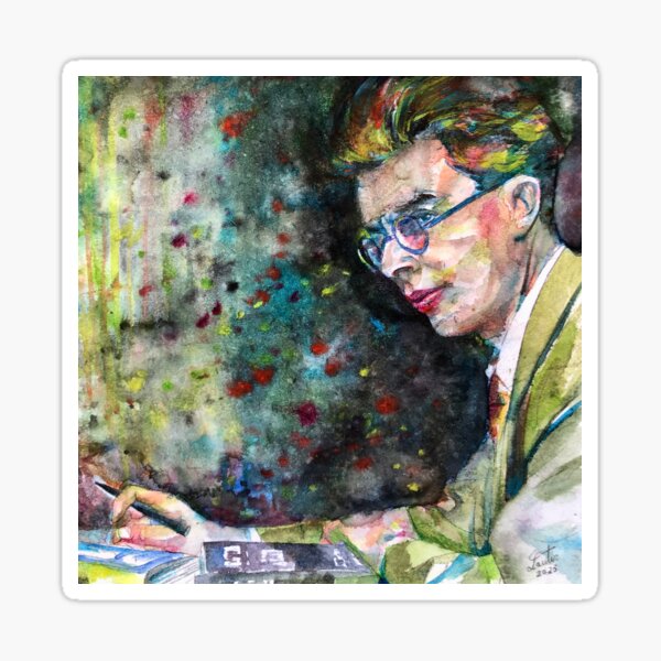 Item preview, ALDOUS HUXLEY - watercolor portrait .5 designed and sold by lautir.