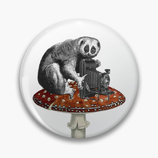 Item preview, slow loris with photo camera (white) designed and sold by Madame Memento.