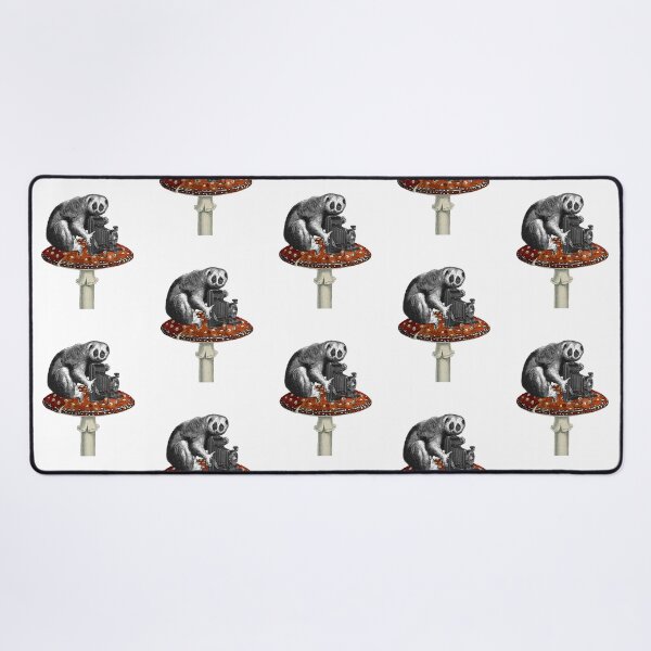 Item preview, slow loris with photo camera (white) designed and sold by Madame Memento.