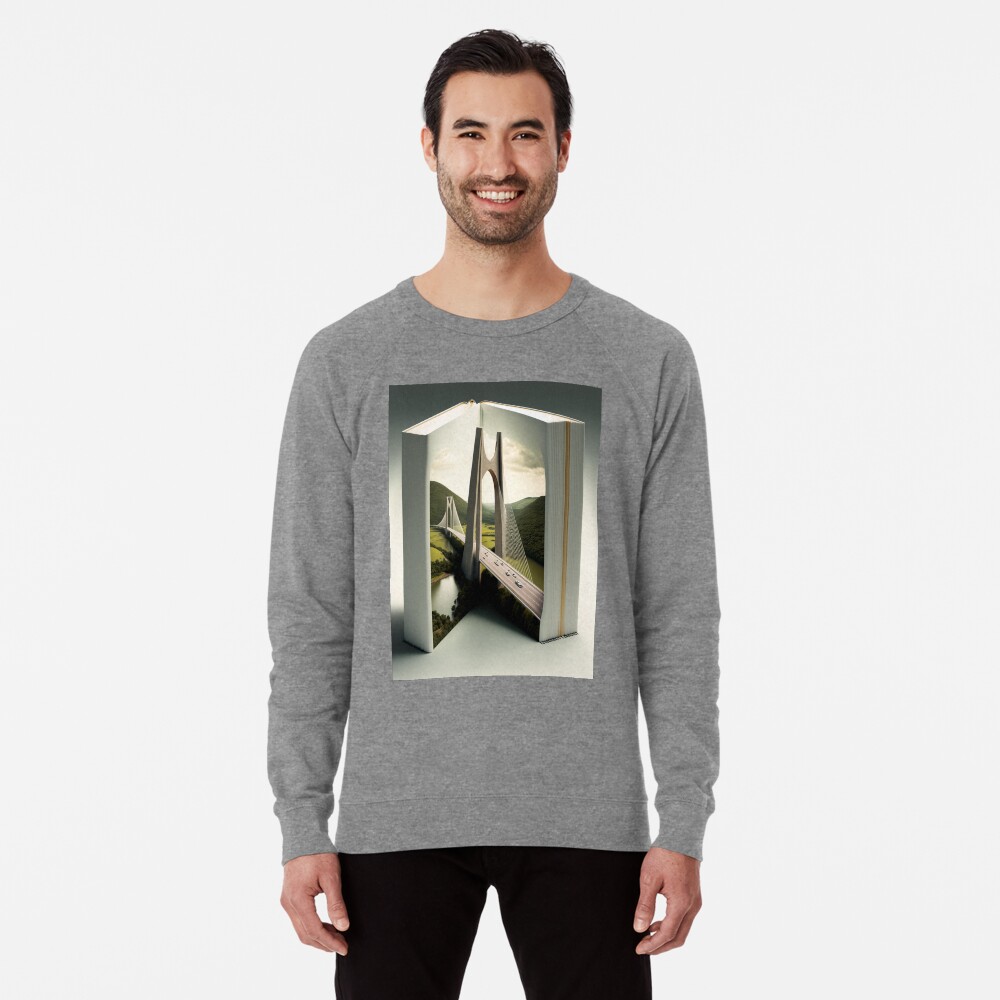 Item preview, Lightweight Sweatshirt designed and sold by AI-nspiration.