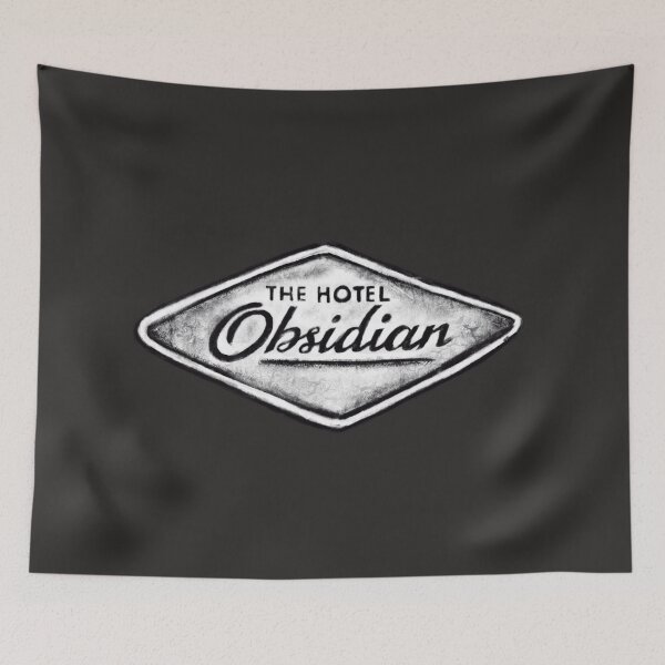 Item preview, Hotel Obsidian Distressed Logo Umbrella Academy designed and sold by KrakenSky.