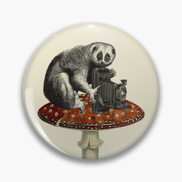 Item preview, slow loris with photo camera (cream) designed and sold by Madame Memento.