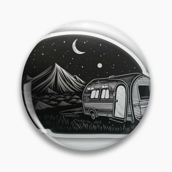 Item preview, Camping Sticker designed and sold by Firefly Imaginarium.