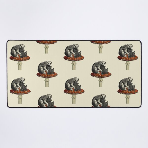 Item preview, slow loris with photo camera (cream) designed and sold by Madame Memento.