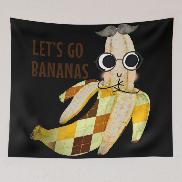 Item preview, Let's Go Bananas - Funny banana pun designed and sold by KawaiiFoodArt.