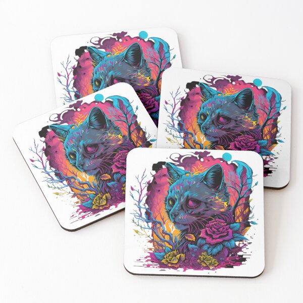 Item preview, Retro funky cat #3 designed and sold by Lateef Prints.