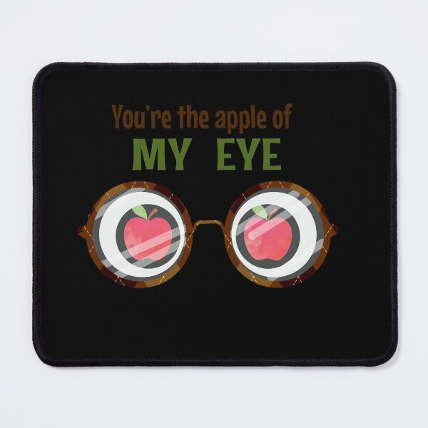 Item preview, You Are The Apple Of My Eye - Fruit apple pun designed and sold by KawaiiFoodArt.