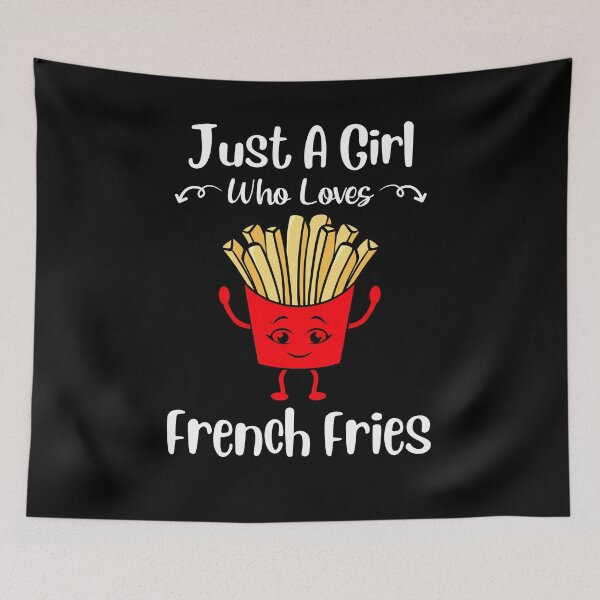 Item preview, Just A Girl Who Loves French Fries Potato Fries Lover designed and sold by 1Designology1.