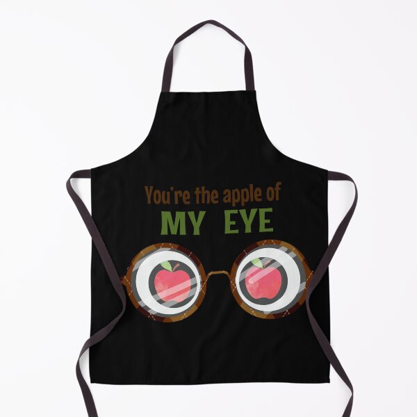 Item preview, You Are The Apple Of My Eye - Fruit apple pun designed and sold by KawaiiFoodArt.