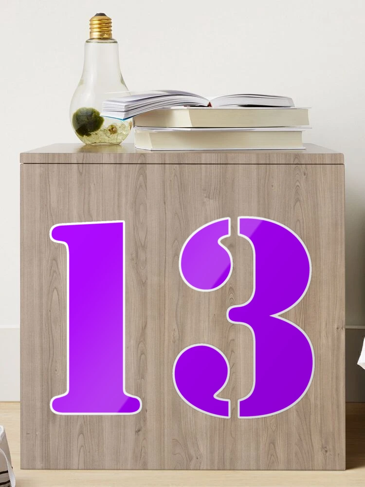 Number 13 - purple