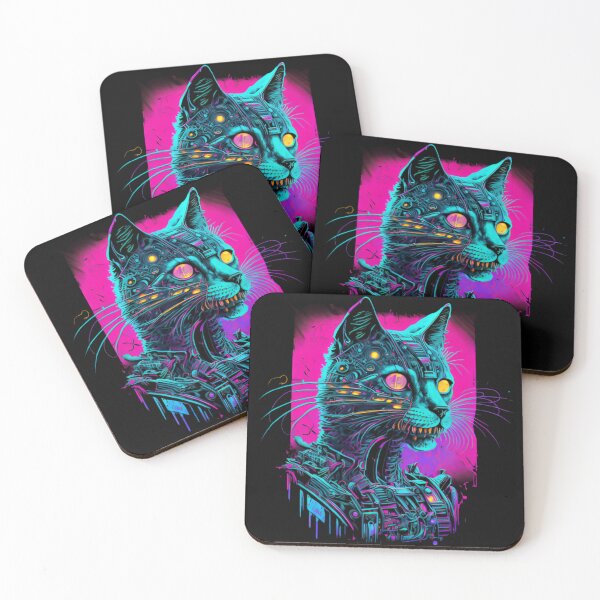Item preview, Funky retro cat #4 designed and sold by Lateef Prints.