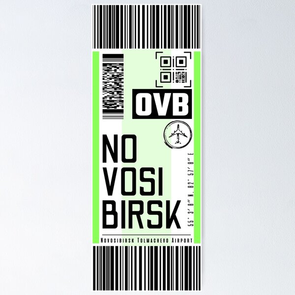 Item preview, NOVOSIBIRSK OVB classic luggage tag designed and sold by LeddsoDello.