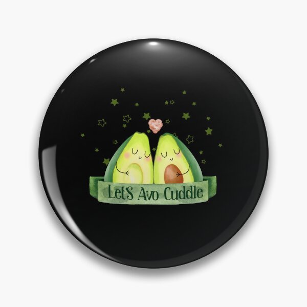 Item preview, Let'S Avo Cuddle - funny Avocado pun designed and sold by KawaiiFoodArt.