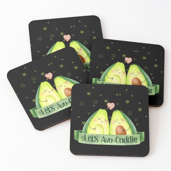 Item preview, Let'S Avo Cuddle - funny Avocado pun designed and sold by KawaiiFoodArt.