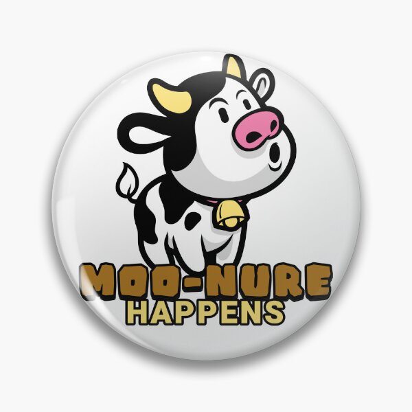 Item preview, Moo-nure Happens Cow Cute Funny Cartoon Joke Quote designed and sold by CRHPOD20.