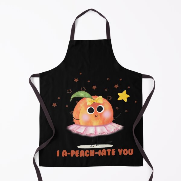 Item preview, I A Peach Iate You - funny peach pun designed and sold by KawaiiFoodArt.