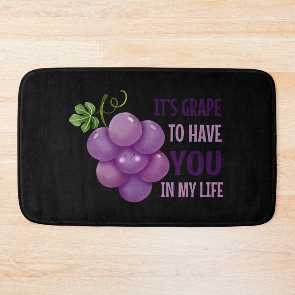 Item preview, It'S Grape To Have You In My Life - funny grape pun designed and sold by KawaiiFoodArt.