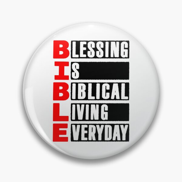 Item preview, BIBLE - Blessing Is Biblical Living Everyday designed and sold by plushism.