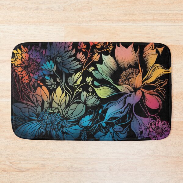 Item preview, Whimsical Bohemian Colorful Floral Surface Pattern designed and sold by LotusBlanc.