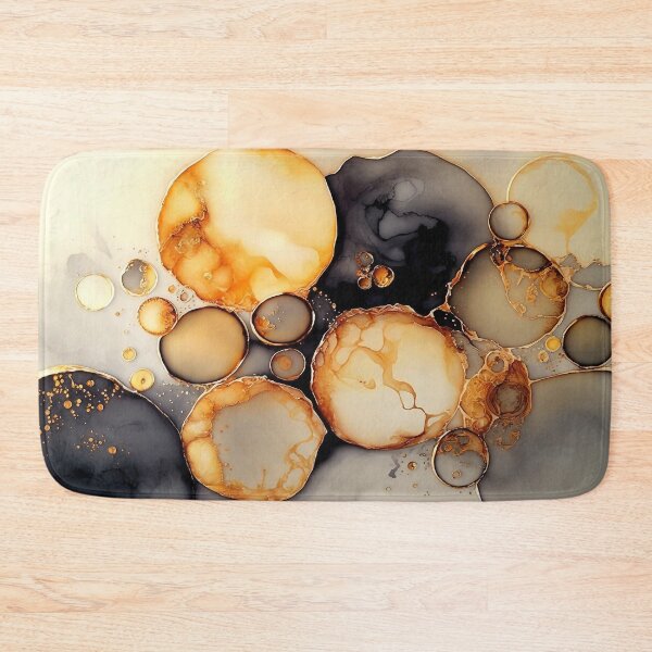 Item preview, Radiant Rings - Abstract Alcohol Ink Resin Art designed and sold by inkvestor.