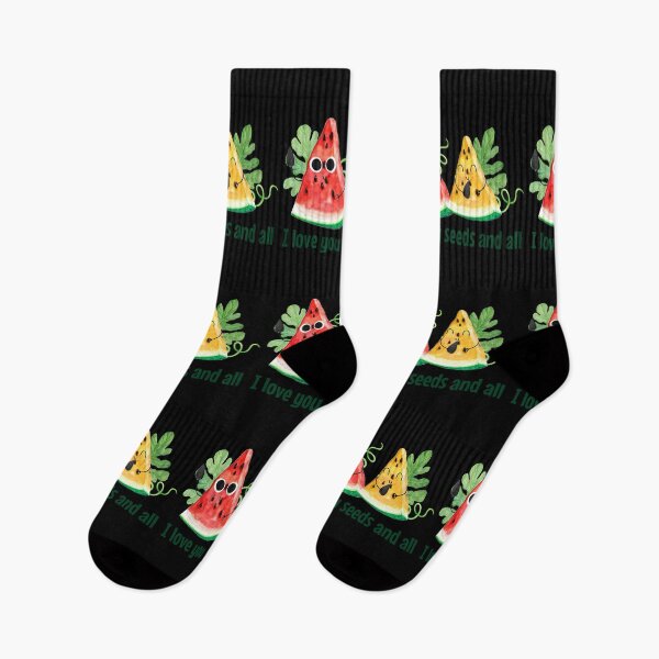 Item preview, I Love You Seeds At All - funny watermelon pun designed and sold by KawaiiFoodArt.