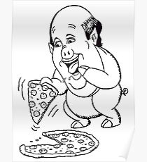 Kevin malone caricature Poster