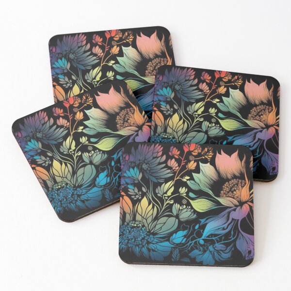 Item preview, Whimsical Bohemian Colorful Floral Surface Pattern designed and sold by LotusBlanc.