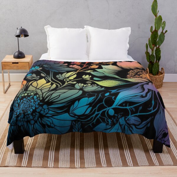 Item preview, Whimsical Bohemian Colorful Floral Surface Pattern designed and sold by LotusBlanc.