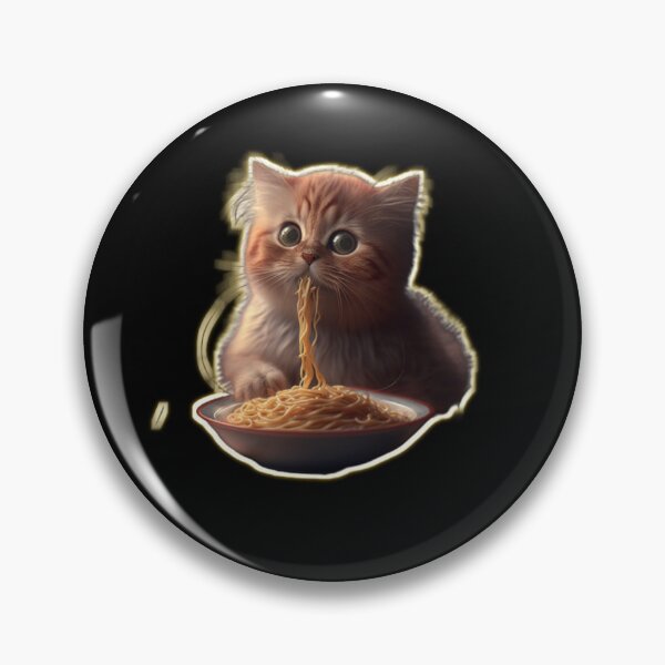 Aperçu de l'œuvre Chat qui mange des spaghettis créée et vendue par MaRa ★★★★★.