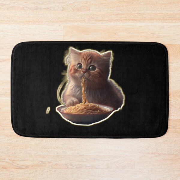 Aperçu de l'œuvre Chat qui mange des spaghettis créée et vendue par MaRa ★★★★★.