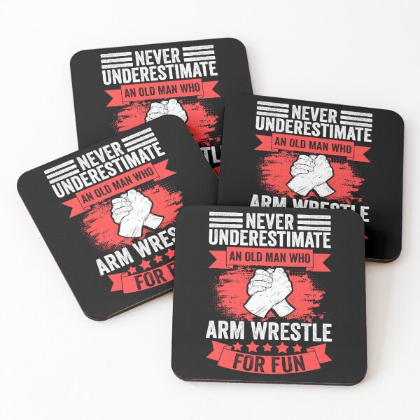 Item preview, Never Underestimate An Old Man Funny Arm Wrestling Champion designed and sold by Nessshirts.