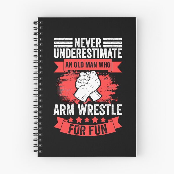 Item preview, Never Underestimate An Old Man Funny Arm Wrestling Champion designed and sold by Nessshirts.