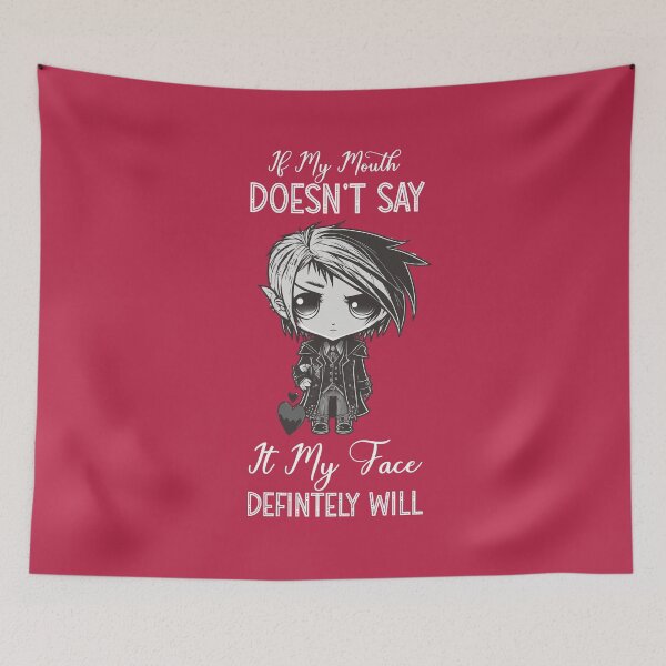 Item preview, If My Mouth Doesn't Say It My Face Definitely Will designed and sold by Trinket-Trickster.