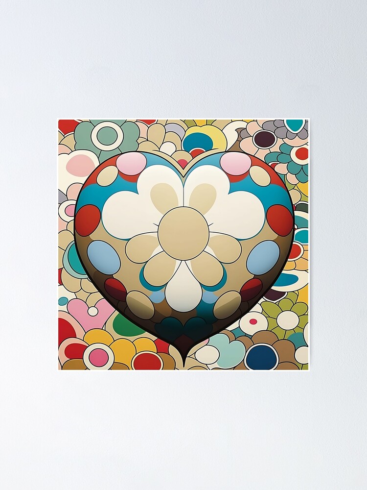 Takashi Murakami Flower  Murakami flower, Mini canvas art, Coloring book  art