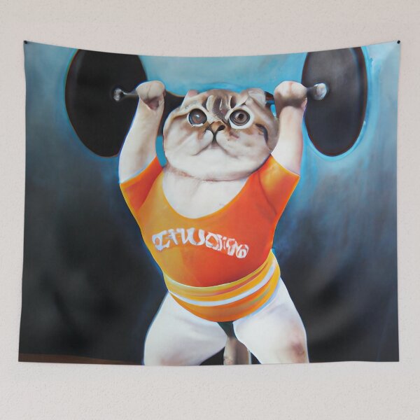 Item preview, Weightlifting Kitty designed and sold by Steeshirts.