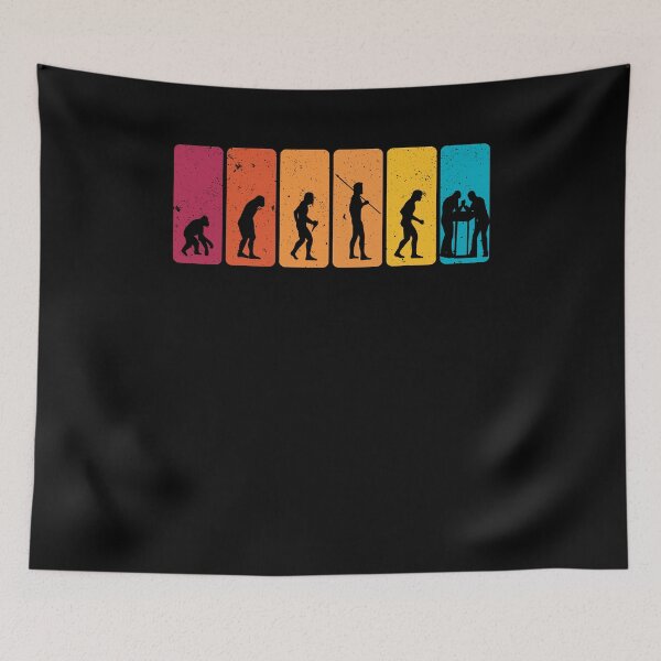Item preview, Vintage Arm Wrestling Human Evolution An Arm Wrestling Lover designed and sold by Nessshirts.