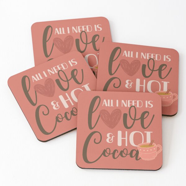 Item preview, All I Need Is Love And Hot Cocoa designed and sold by aoichan3939.