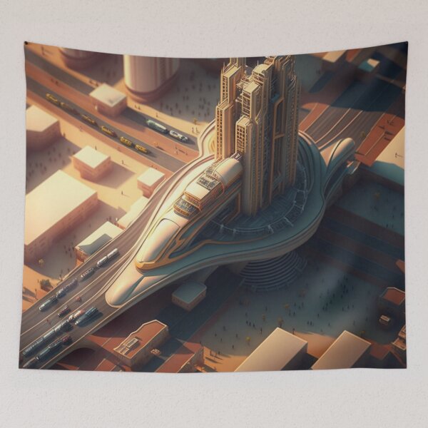 Item preview,  Futuristic city designed and sold by GabrielMadrasse.